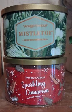 Yankee Candle Mistletoe & Sparkling Cinnamon Set