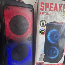 Bocina Doble 2x8" / Buen Sonido Control Remoto