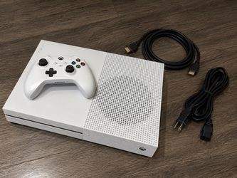 White Xbox One S 1TB – Controller & All Cables Included