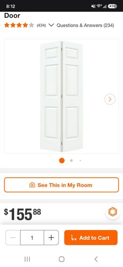 (2) Jeld-Wen 32" x 80" Colonial Bi-Fold Closet Doors