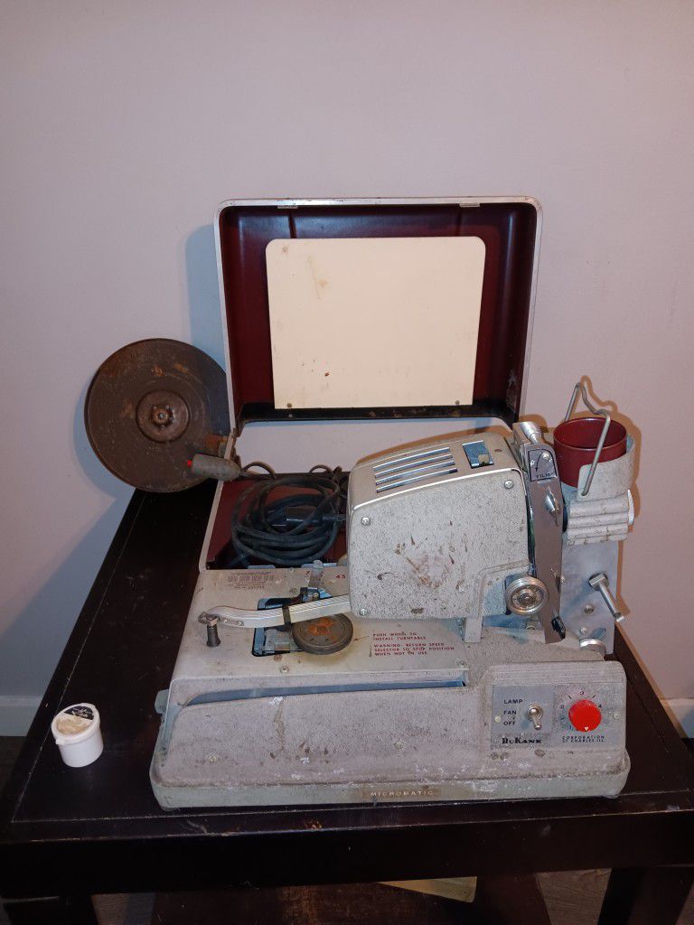 Vintage Dukane Micromatic Filmstrip Projector/Record Player 