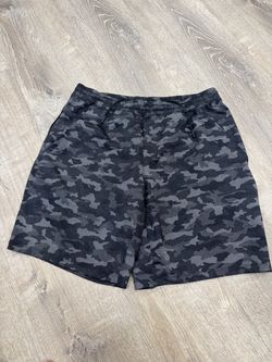 Lululemon Pace Breaker Shorts Mens XL Black Camo Mesh Training Gym