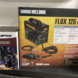 Welder, Auto Darkening Helmet, Welding Gloves, And Wire