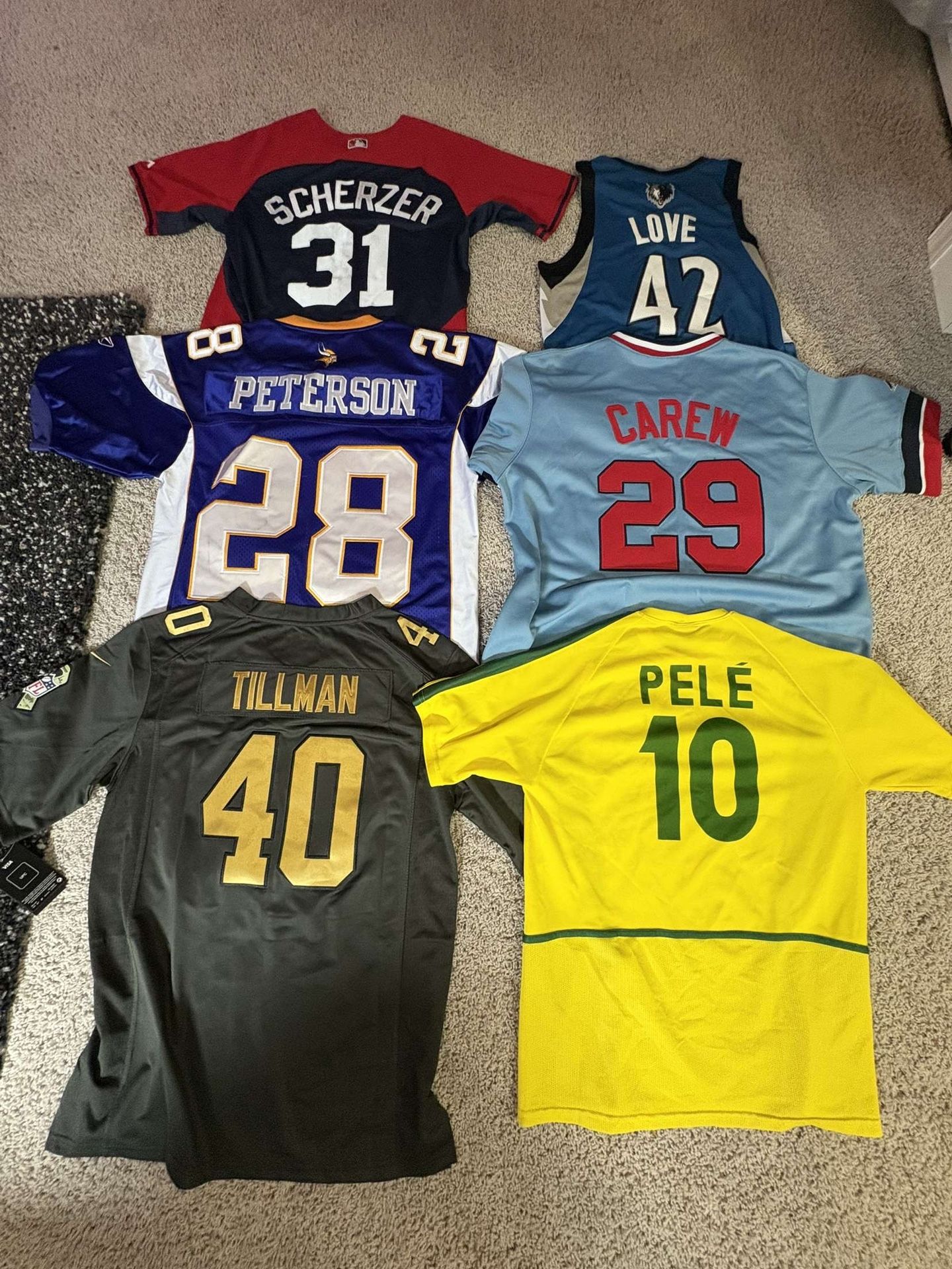 Never Worn Sports Jerseys 