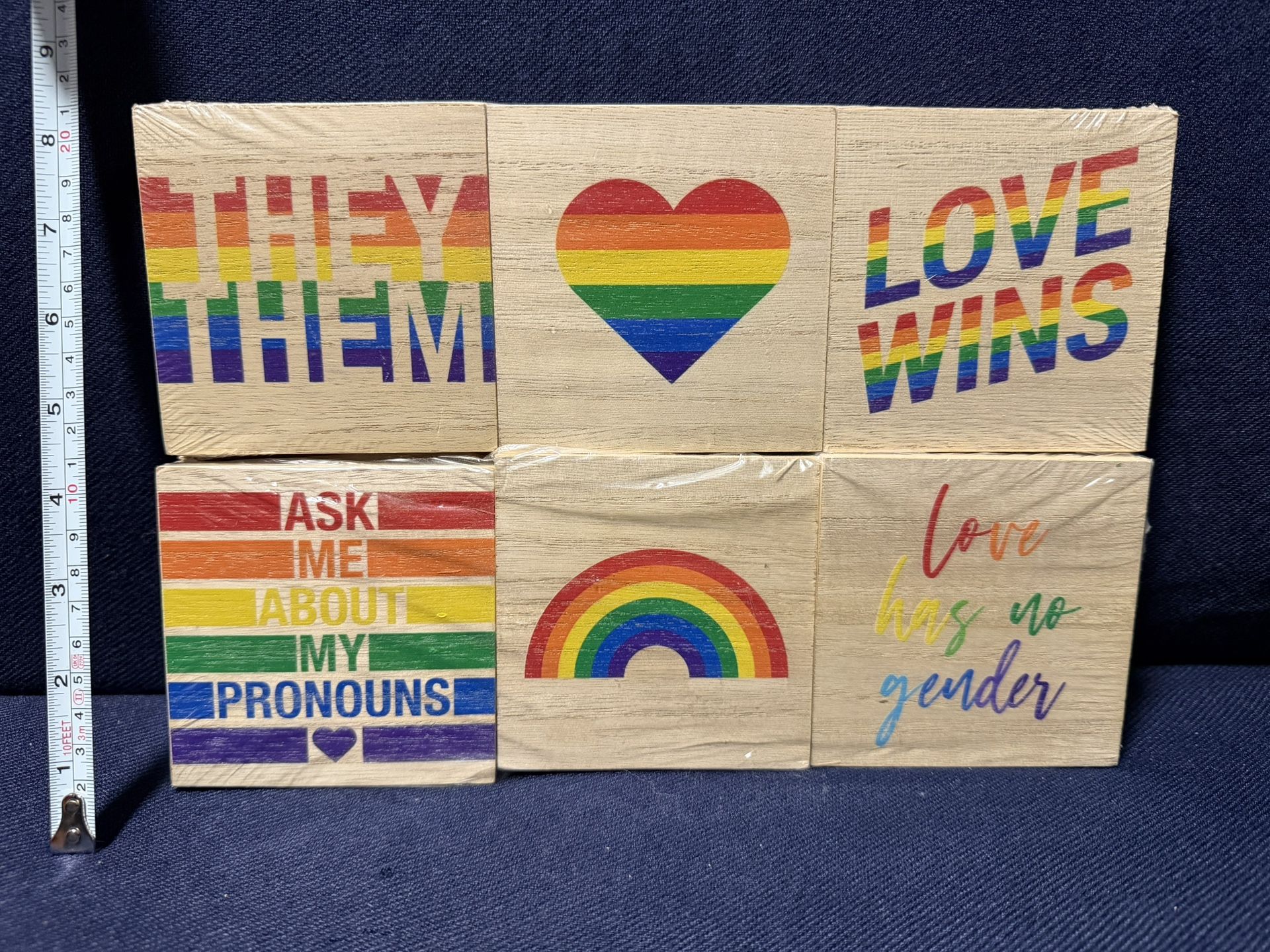 Pride Squares Decorative Coasters  