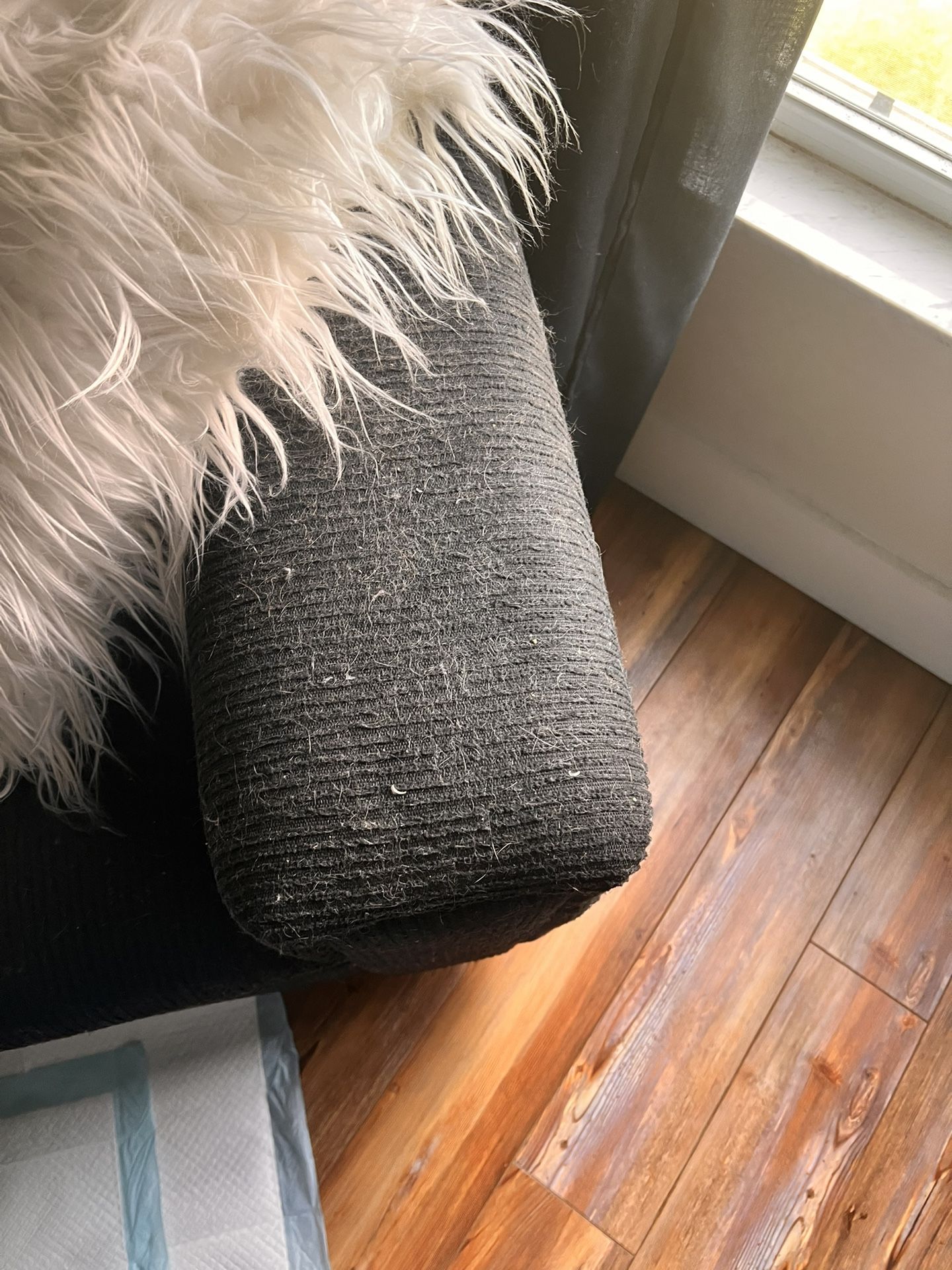 Black Cordory Type Couch