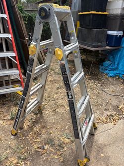 12 ft gorrila multi position ladder $120