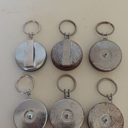 Vintage 1960s-1970s Key-Bak Retractable Keychains (6 Total) $20 For All 
