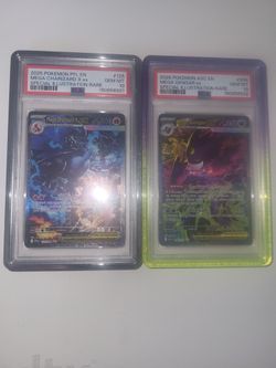 Mega charizard and gengar ex sir psa 10