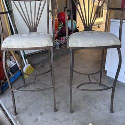 2PC Metal Chair Set