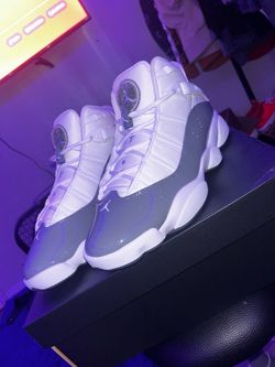 Air Jordan 6 Rings White Cool Grey Sneakers