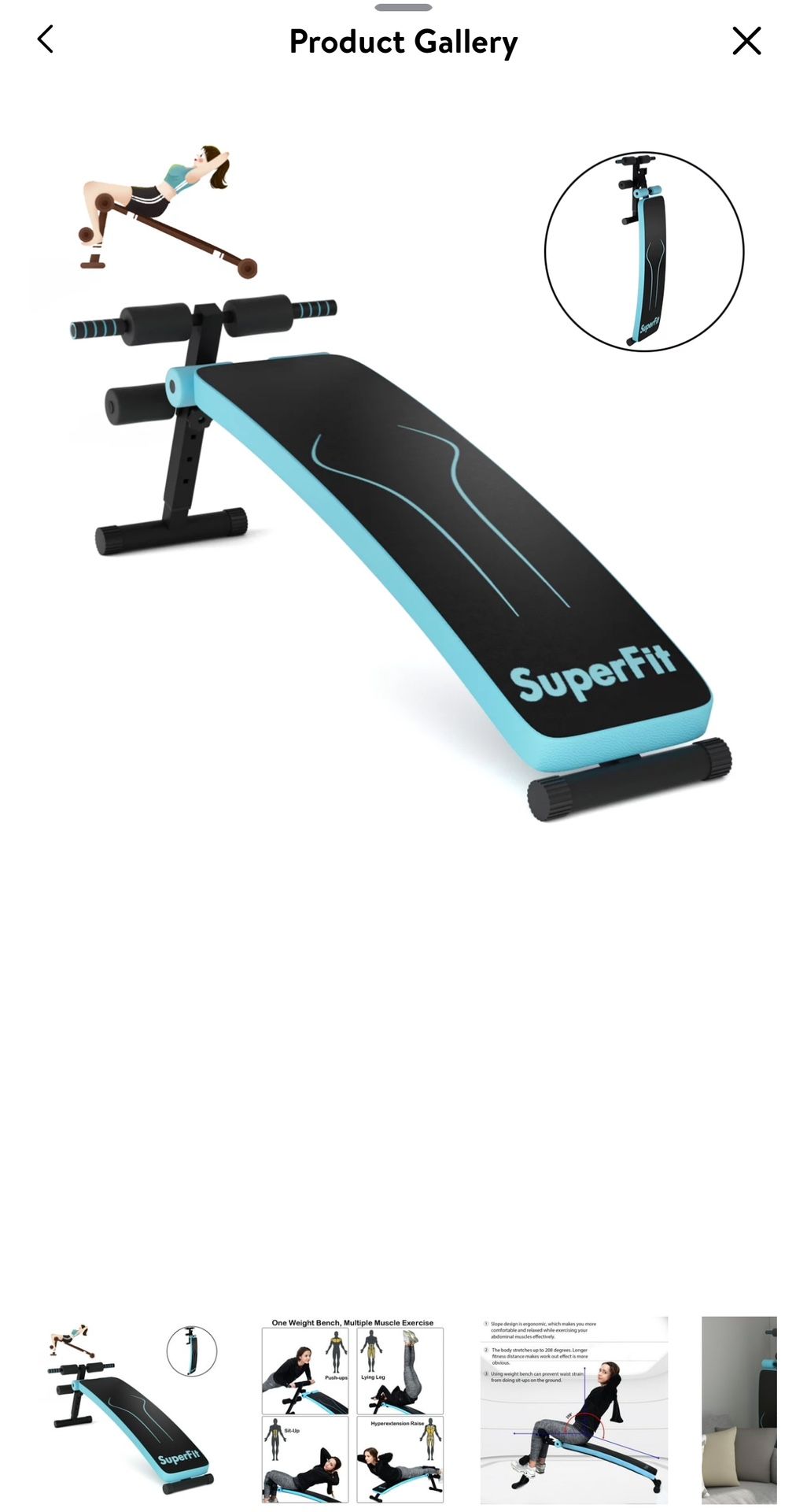 Folding Adjustable Weight Bench