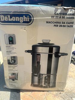 De’Longhi 20-50 cup coffee maker.