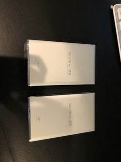 2 x 40GB external hard drive with USB cable and Protected Cases