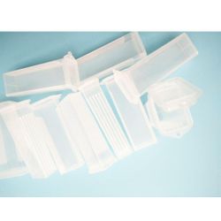 25 Plastic Rectangle Microscope Glass Holder Slide Box for 5 Slides 