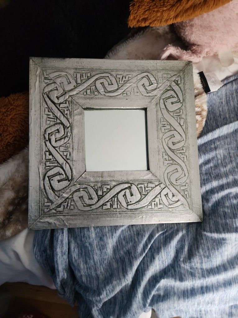 Old Fashioned Silver Colored Mirror