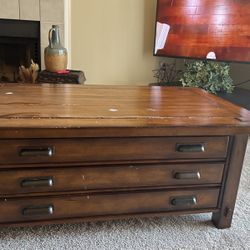 GREAT Quality, Solid Brown wood coffee Table 