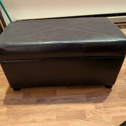 Padded Storage Chest Black