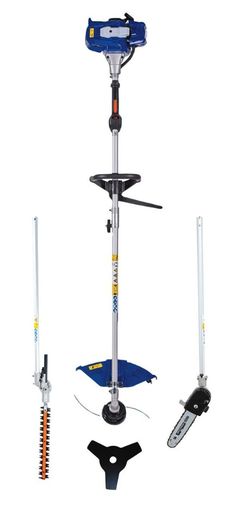 Badger 4 In 1 Gas Multi Tool Weed Wacker With Trimmer And Saw Attachments Etc