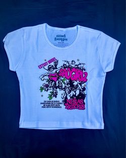 SAD GIRLZ Crop baby tee