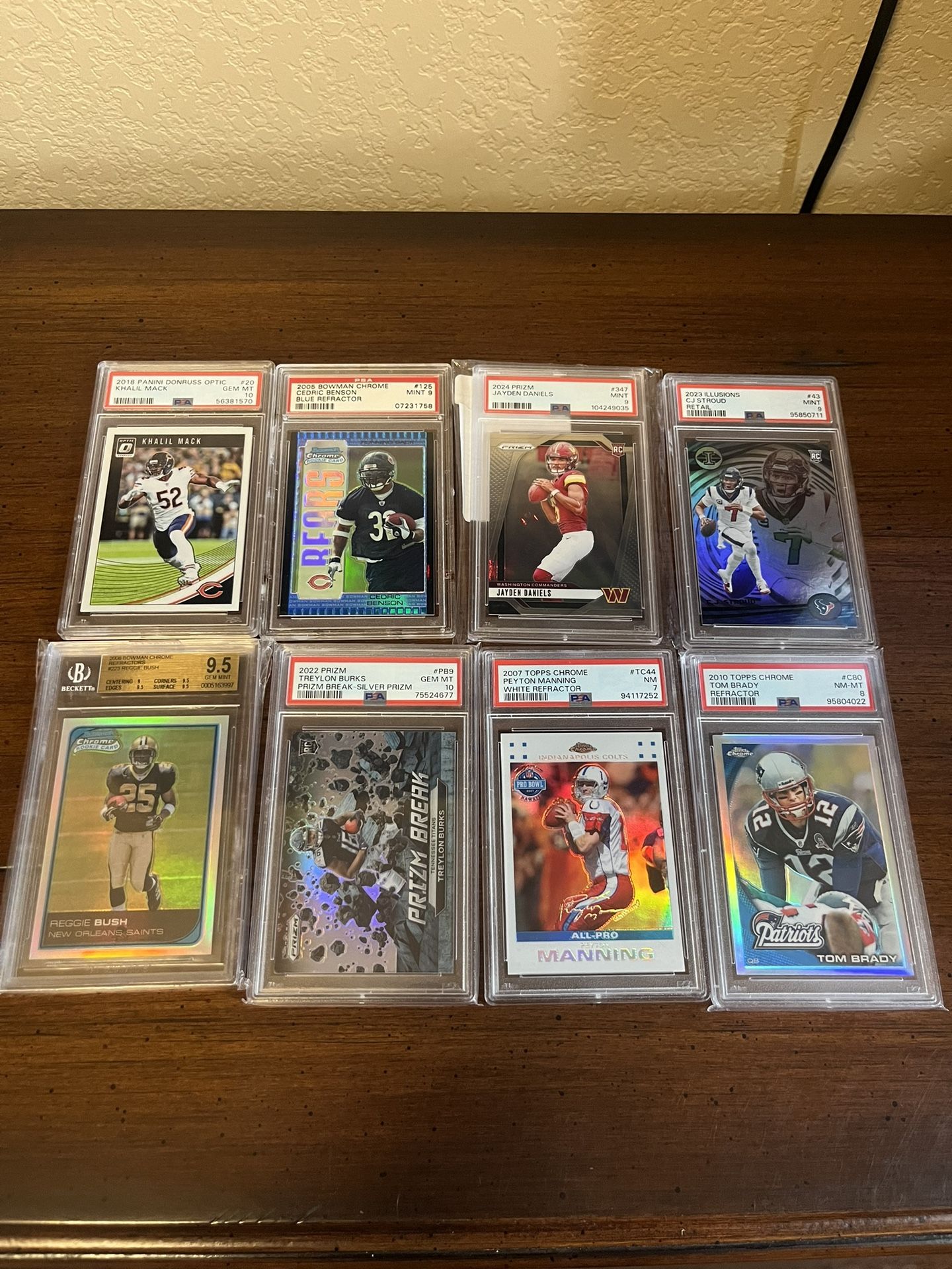 NFL PSA Beckett Graded Cards