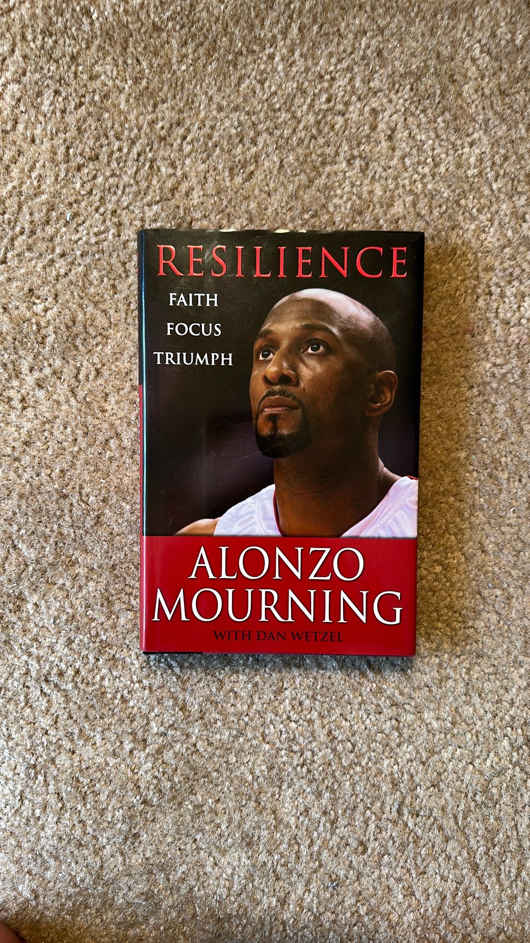 AUTOGRAPH HARD COVER BOOK: ALONZO MOURNING