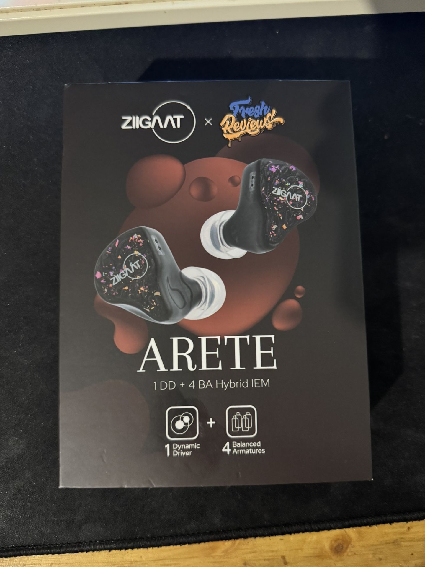 Linsoul ZiiGaat X Fresh Reviews Arete in Ear Monitor, 1DD+4BA Hybrid IEM Black