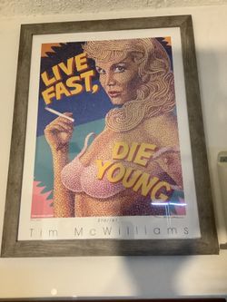 Vintage Tim McWilliams “Starlet” Limited Edition Framed Numbered