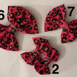 Leopard Print Bows