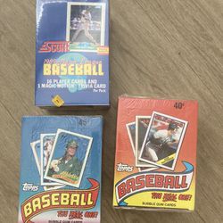 Baseball Card Boxes Sealed