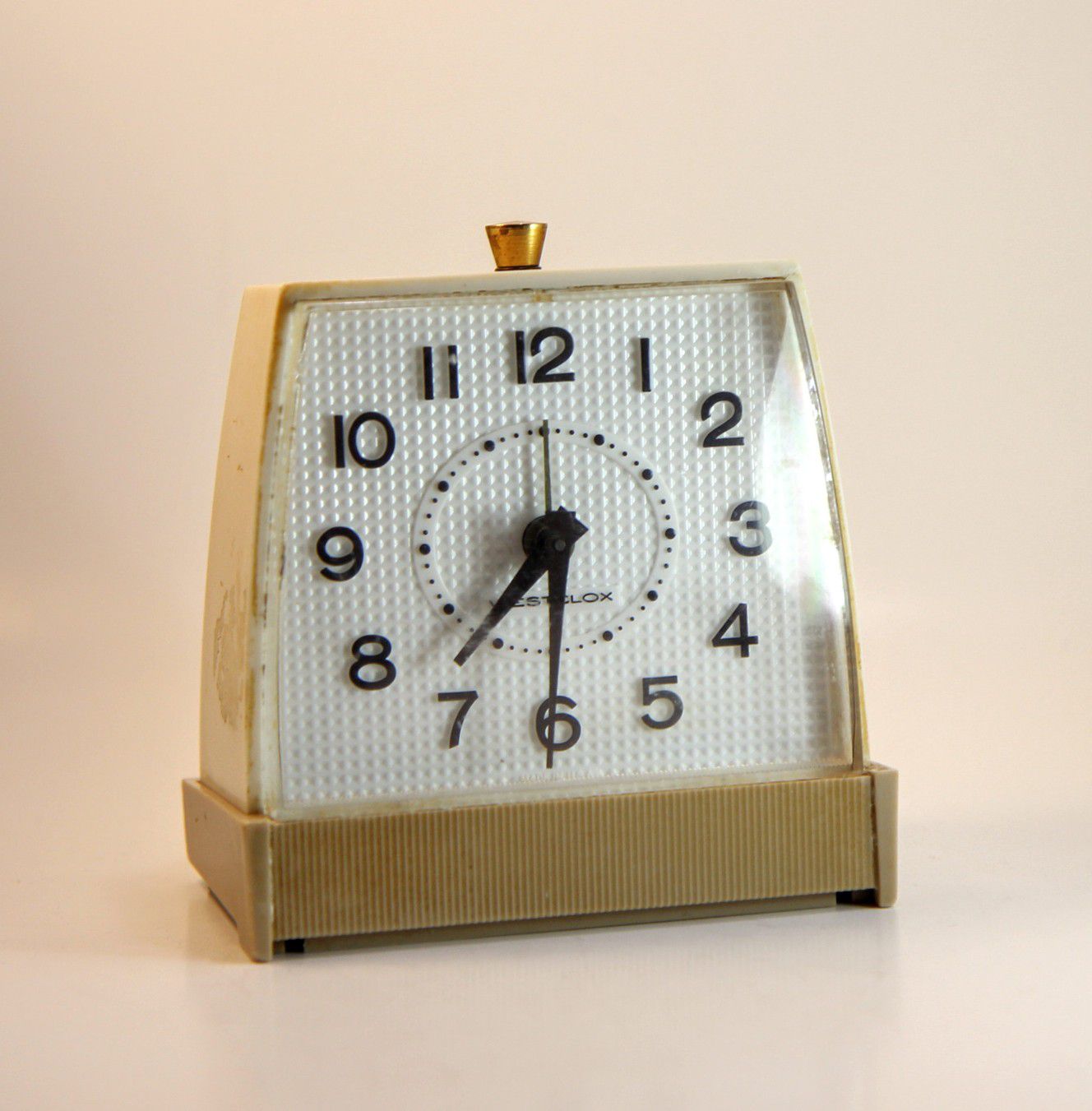 Antique vintage midcentury modern alarm clock
