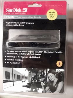SanDisk V-Mate Digital Video Recorder and SD/Memory Stick Card Reader