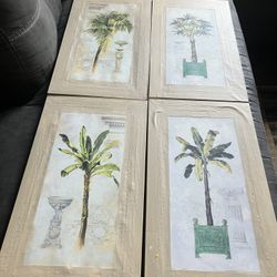 Wall Picture  Set Of 4 Size 11x17  1/2 In
