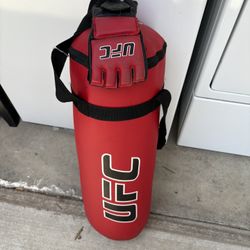 Kids UFC Punching Bag With Gloves 