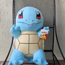 Pokémon Squirtle Plush Jumbo New With Tags 