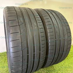 S709  265 30 20 94Y  Continental ContiSportContact 5P  2 Used Tires 75% Life 