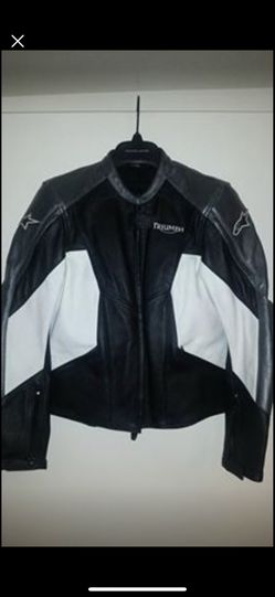 Motorcycle ladies leather jacket
