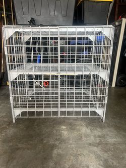 Metal storage cage