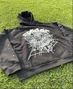 Sp5der OG Black Web Hoodie 