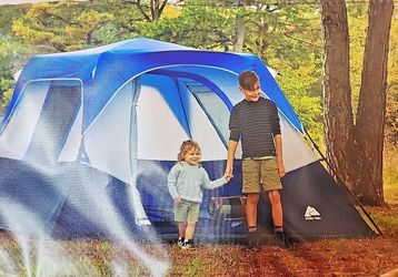 Ozark Trail 6-Person Instant Cabin Tent with LED Lighted Hub, $145