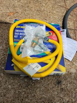  brasscraft Universal Gas Applinace  Hose Kit Range Stove Dryer 