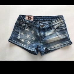 Women’s American Flag Jean Shorts Size 1 