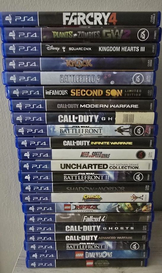PS4 GAMES AND PS3 GAME LOT