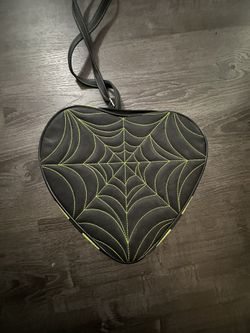 Original Love Pain & Stitches Leather Heart Web Bag