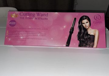 NEW- Kumari Hair Curling Wand 32mm The Titanium Stylers