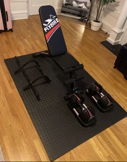 Bowflex Dumbbells, Bench, Pull Up Bar