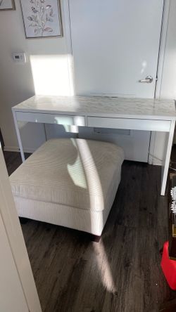Desk and Ottoman