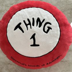 Thing One Thing, Two Universal Islands Of Adventure, Plush Throw Pillow