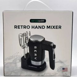 Servappetit Black 50s Retro Style Hand Mixer New I Can Deliver 30$ 