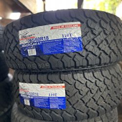 265/60/18 Atlander All Terrain Tires EACH TIRE $125/ CADA LLANTA- INSTALLED AND BALANCED